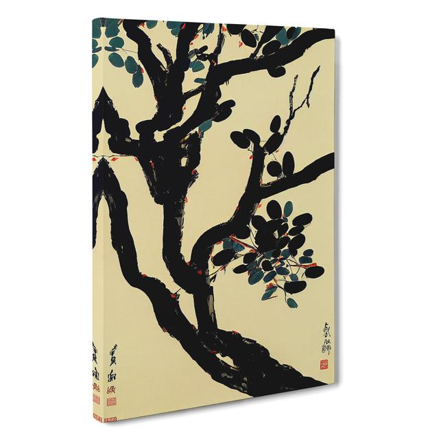 Japanese Tree - Wrapped Canvas Print Marlow Home Co. Size: 76cm H x 50cm W x 3cm D on Productcaster.