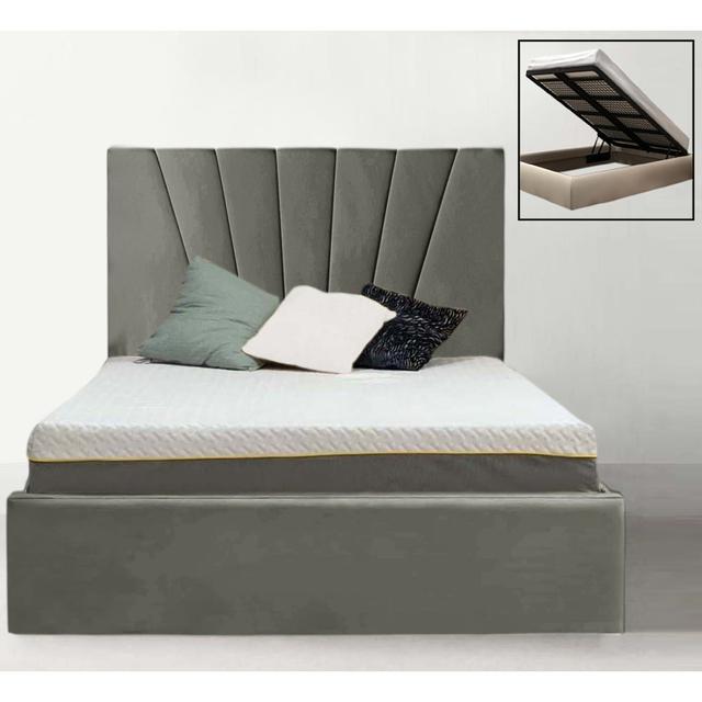 Annelee Upholstered Storage Bed Canora Grey Colour: Grey, Size: Small Double (4') on Productcaster.