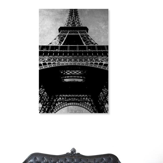 'Eiffel Tower Silver Sky' Photographic Print on Wrapped Canvas Oliver Gal Size: 114cm H x 76cm W on Productcaster.