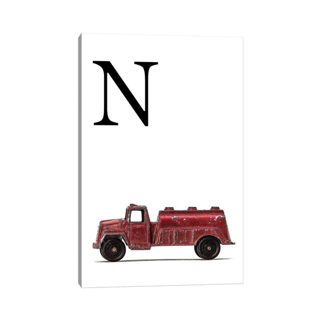 N Water Truck White Letter - Print on Canvas Williston Forge Format: Wrapped Canvas, Size: 101.6cm H x 66.04cm W x 3.81cm D on Productcaster.