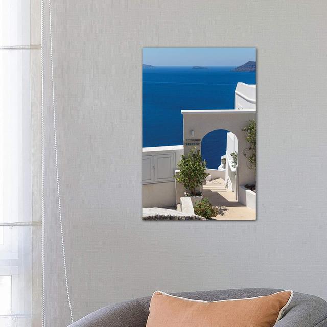 Blue In Santorini by Alexandre Venancio - Wrapped Canvas Print Latitude Run Size: 66.04cm H x 45.72cm W x 1.91cm D on Productcaster.