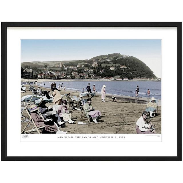 'Minehead, the Sands and North Hill 1923' - Picture Frame Photograph Print on Paper The Francis Frith Collection Size: 28cm H x 36cm W x 2.3cm D on Productcaster.