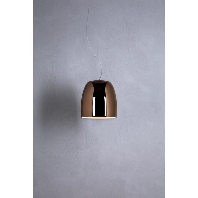 1 - Light Dome LED Pendant Prandina srl Dimmable: No, Size: 200cm H x 21cm W x 21cm D, Shade Colour: Copper on Productcaster.