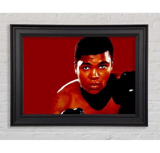 Muhammad Ali Rot Gerahmter Druck Ebern Designs Größe: 59,7 cm H x 84,1 cm B x 8 cm T on Productcaster.