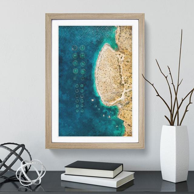 Above Anatoliki Attiki in Greece - Picture Frame Graphic Art East Urban Home Size: 36cm H x 27cm W x 2cm D, Frame Option: Oak Framed on Productcaster.