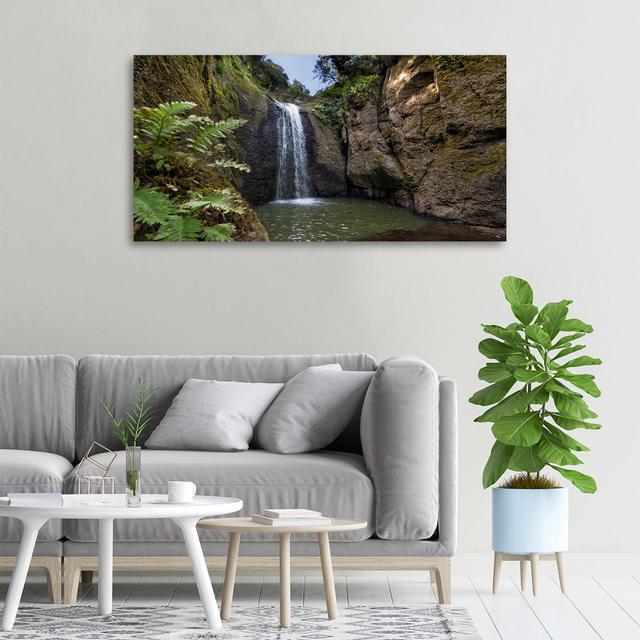 Waterfall in Sardinia - Wrapped Canvas Art Prints Alpen Home on Productcaster.