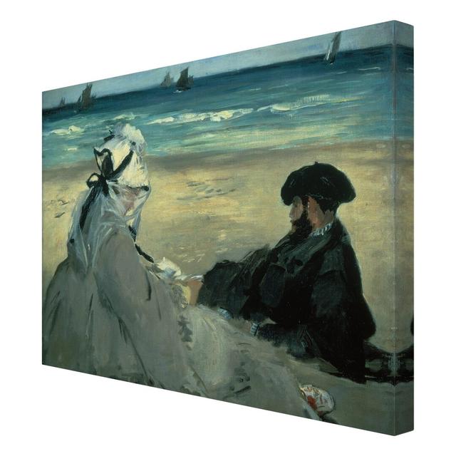 On the Beach by Edouard Manet - Wrapped Canvas Graphic Art Print East Urban Home Size: 100cm L x 75cm W on Productcaster.