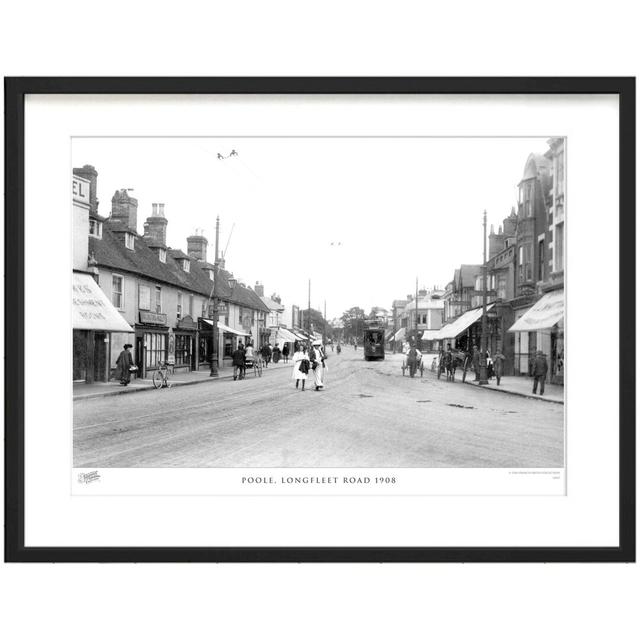 Poole, Longfleet Road 1908 by Francis Frith - Single Picture Frame Print The Francis Frith Collection Size: 45cm H x 60cm W x 2.3cm D on Productcaster.