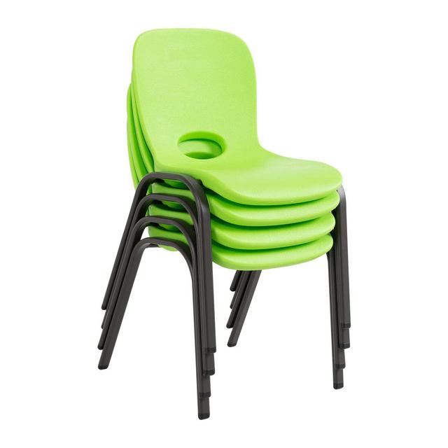 Lifetime Children Stacking Chair (Set of 4) Lifetime Colour: Green on Productcaster.