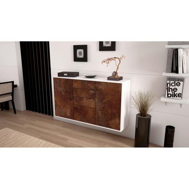 Jayce Sideboard Brayden Studio Colour (Body/Front): White/Dark Brown on Productcaster.