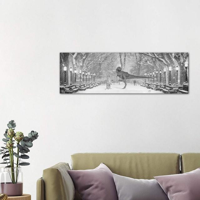 Dance with Me by Kathrin Federer - Wrapped Canvas Panoramic Graphic Art Print Maturi Size: 40.64cm H x 121.92cm W x 1.91cm D on Productcaster.