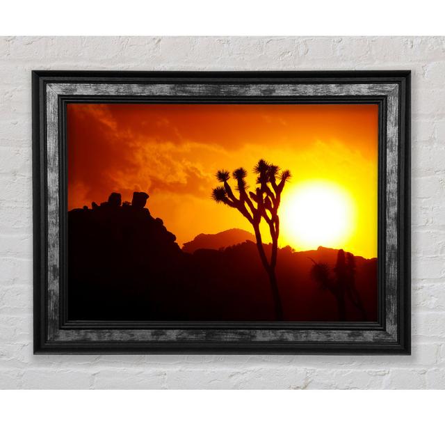 Sunset Desert - Single Picture Frame Art Prints Union Rustic Size: 100cm H x 141.4cm W on Productcaster.