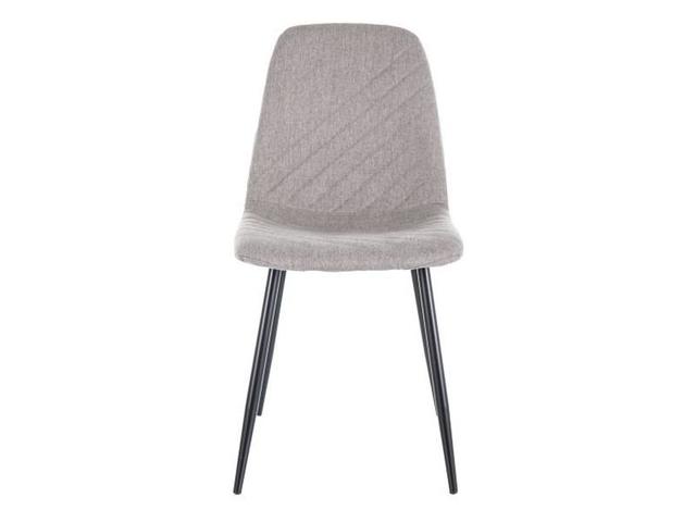 Brychan Nea Upholstered Metal Dinning Chair (Set of 4) Metro Lane Upholstery Colour: Grey on Productcaster.