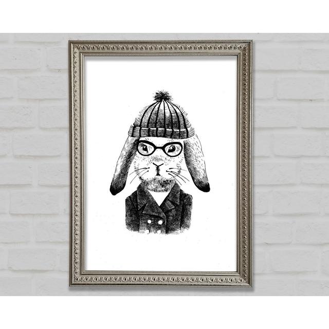 Clever Bunny Framed Print Happy Larry Size: 29.7cm H x 21cm W on Productcaster.