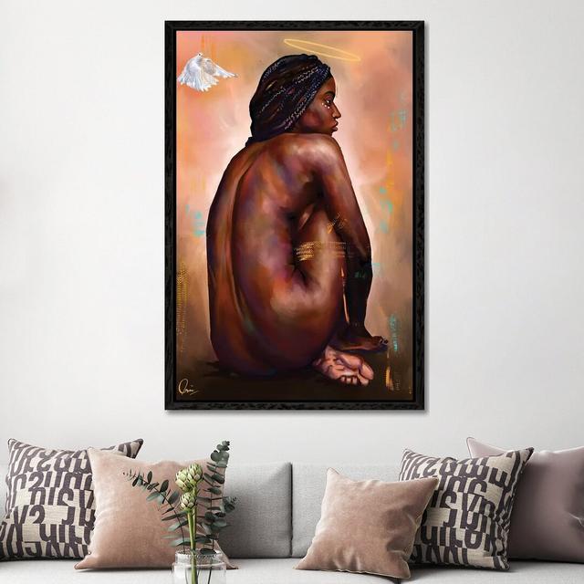 Eve by Crixtover Edwin - Graphic Art Print on Canvas Bloomsbury Market Size: 152.4cm H x 101.6cm W x 3.81cm D, Format: Black Framed on Productcaster.