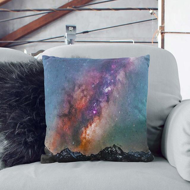 Colourful Stars over Austria Cushion with Filling East Urban Home Size: 55cm H x 55cm W x 20cm D, Backing Colour: Black on Productcaster.