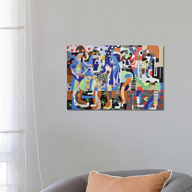 Party Time II by Frantisek Florian - Gallery-Wrapped Canvas Giclée on Canvas Ivy Bronx Size: 45.72cm H x 66.04cm W x 1.905cm D, Format: Wrapped Canvas on Productcaster.