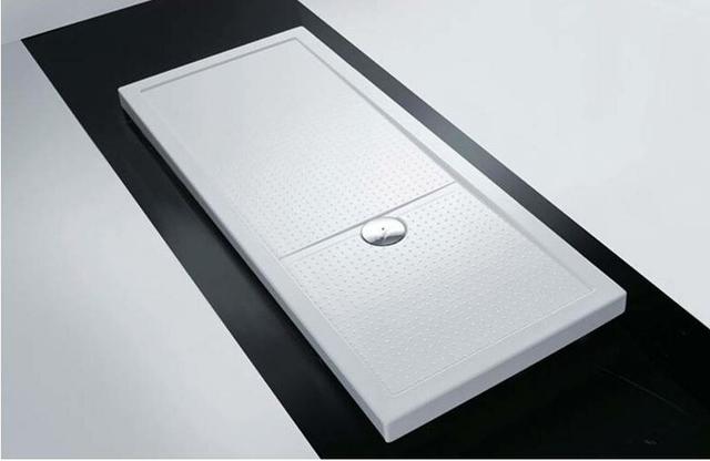 Olympic Plastic Shower Tray - Smooth Gloss White Novellini Size: 4.5 cm H x 70 cm W x 170 cm D on Productcaster.