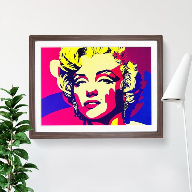 Pop Marilyn Monroe Vol.3 Abstract - Single Picture Frame Print ClassicLiving Size: 25cm H x 34cm W x 2cm D, Format: Walnut on Productcaster.