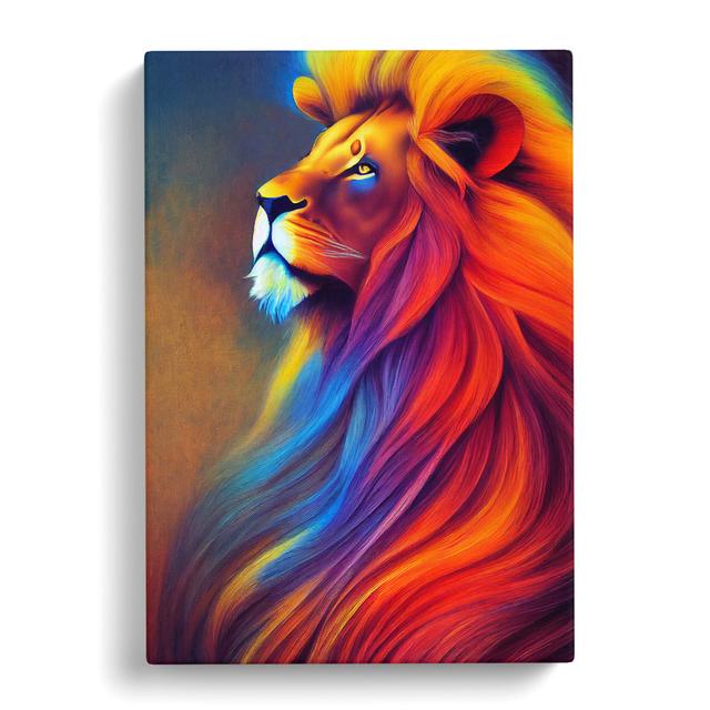 Lion Impressionism - Wrapped Canvas Graphic Art Latitude Vive Size: 60cm H x 40cm W x 3cm D on Productcaster.