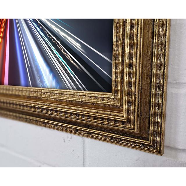 Electric Lights On The Highland Framed Print Ivy Bronx Size: 84.1cm H x 118.9cm W x 3cm D on Productcaster.