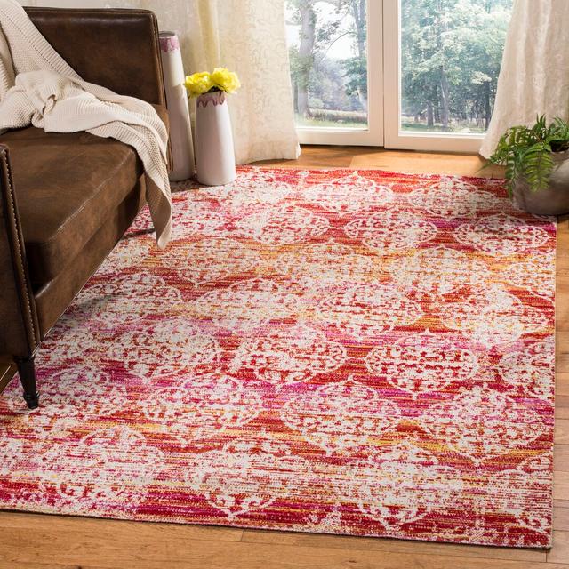 Xavier Southwestern Hand Woven Pink/Red Area Rug Latitude Vive Rug Size: Rectangle 120 x 180cm on Productcaster.