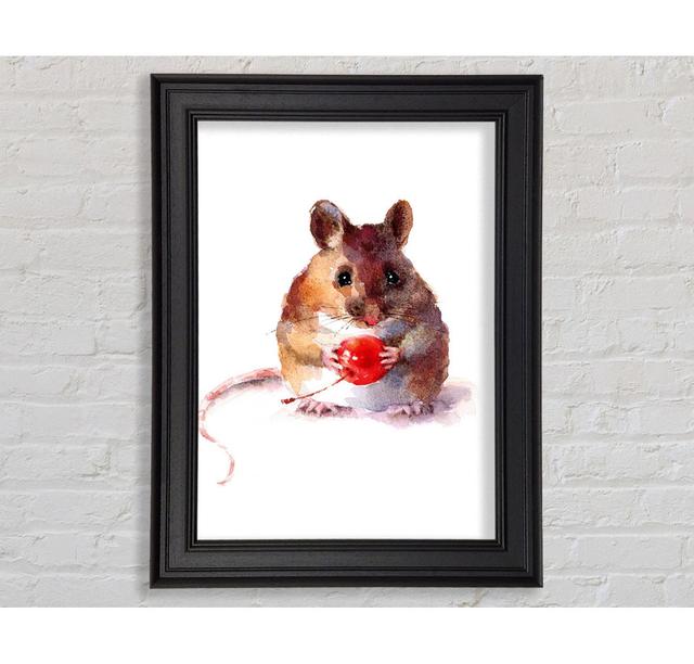 Cherry Mouse Framed Print Rosalind Wheeler Size: 42cm H x 29.7cm W on Productcaster.