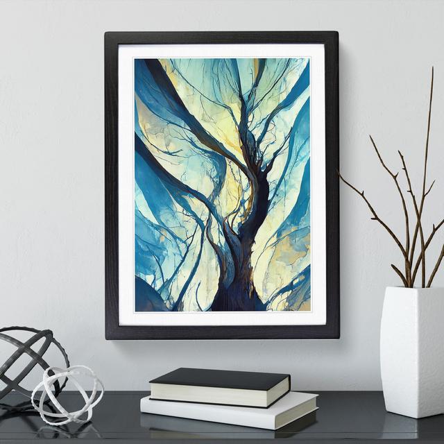 Branches of a Tree Abstract No.6 - Picture Frame Graphic Art ClassicLiving Frame Colour: Black, Size: 64cm H x 46cm W x 2cm D on Productcaster.