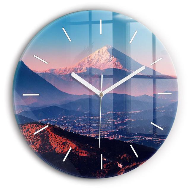 Martaja Glass Wall Clock 17 Stories on Productcaster.