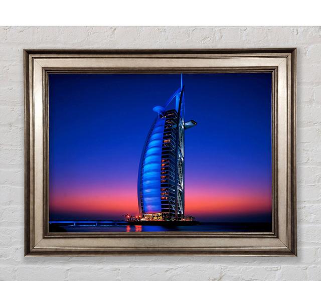 Burj Al Arab Dubai Uae - Single Picture Frame Art Prints Bright Star Size: 42cm H x 59.7cm W x 8 cm D on Productcaster.