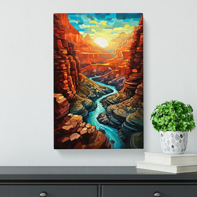 Grand Canyon Futurism - Art Prints Alpen Home Size: 60cm H x 40cm W x 3cm D on Productcaster.