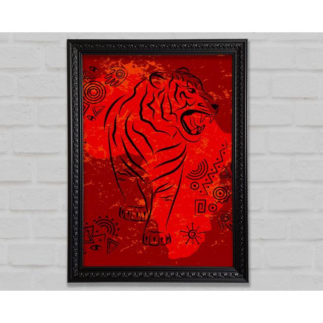 Indian Tiger - Print Bright Star Size: 59.7cm H x 42cm W x 3cm D on Productcaster.