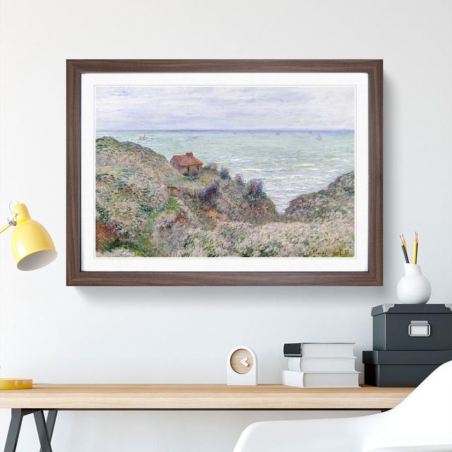 Cabin of the Customs Watch by Claude Monet - Picture Frame Painting East Urban Home Frame Option: Walnut Framed, Size: 48cm H x 65cm W x 2cm D on Productcaster.