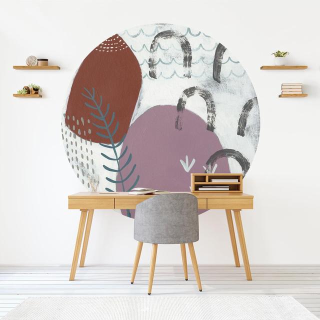 Matte Peel and Stick Mural Ivy Bronx Size: 75cm L x 75cm W on Productcaster.