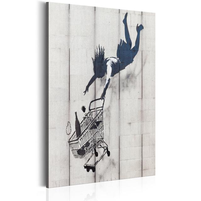 Leinwandbild – Shop Til You Drop von Banksy Artgeist Größe: 60 cm H x 90 cm B on Productcaster.