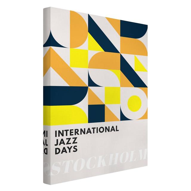 Jazz Days Stockholm by Boris Draschoff - Wrapped Canvas Graphic Art Happy Larry on Productcaster.