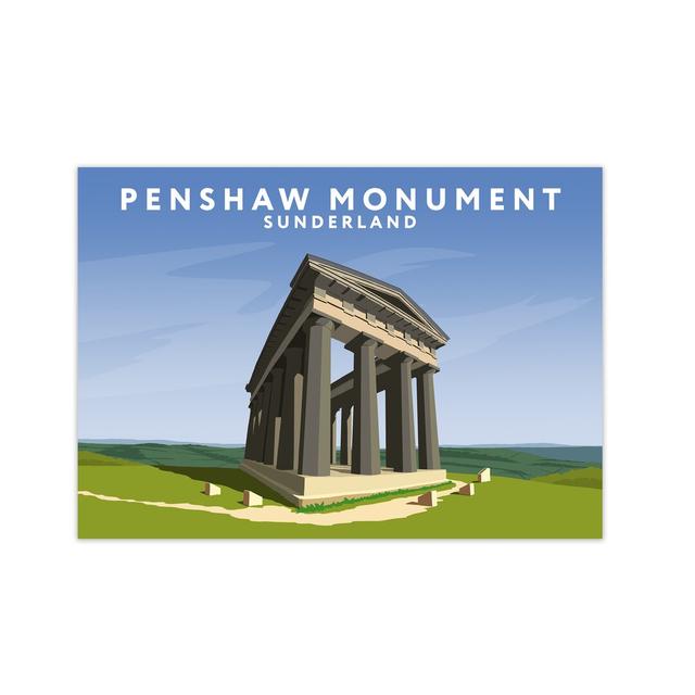 Penshaw Monument Sunderland by Richard O'Neill - Graphic Art Print on Paper 17 Stories Size: 21 cm H x 297 cm W on Productcaster.