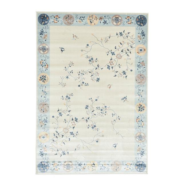 Power Loom Chenille Light Blue Rug Gino Falcone Rug Size: Rectangle 240 x 340cm on Productcaster.