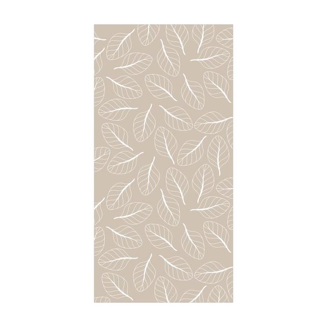 Handgefertigter Innen/Außen-Teppich Hamna in Beige/Weiß East Urban Home Teppichgröße: Rechteck 100 x 200cm on Productcaster.