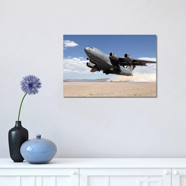 A C-17 Globemaster Departs From The Tonopah Runway TRK531-1PC3 Williston Forge Size: 30.48 cm H x 45.72 cm W on Productcaster.