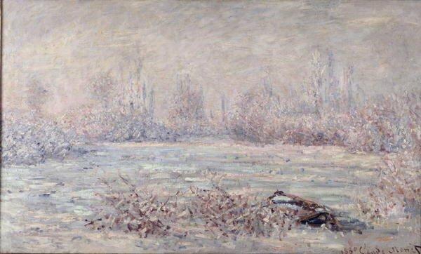 Frost Near Vetheuil, 1880 by Claude Monet Art Print on Canvas East Urban Home Size: Small on Productcaster.