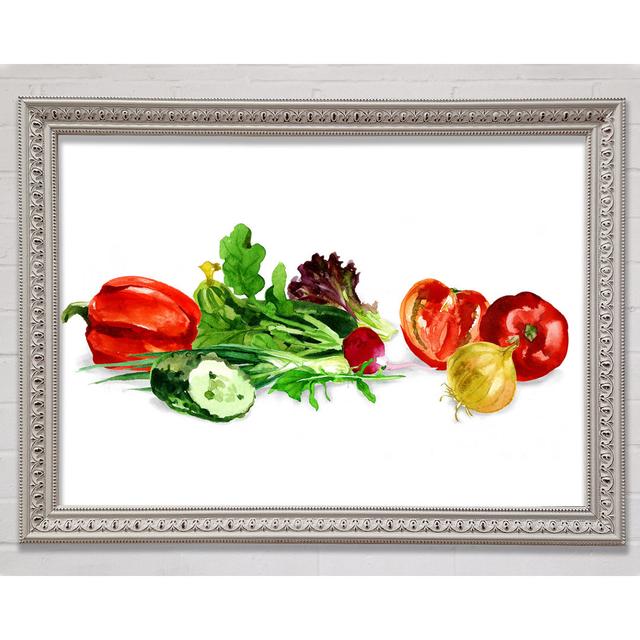 Salad Selection 1 - Single Picture Frame Art Prints Bright Star Size: 21cm H x 29.7cm W on Productcaster.