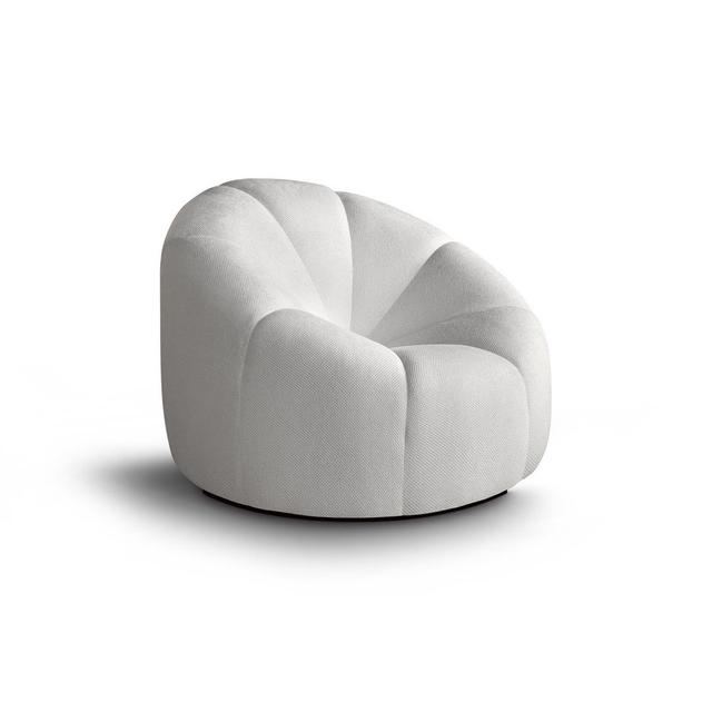 ARMCHAIR Ivy Bronx Upholstery Colour: White Polyester Blend on Productcaster.