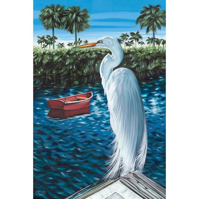 Peaceful Heron II - Wrapped Canvas Art Prints Longshore Tides Size: 122cm H x 81cm W x 3.8cm D on Productcaster.