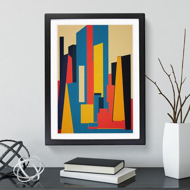 The Abstract Architecture No.4 Skyscraper - Picture Frame Graphic Art 17 Stories Frame Colour: Black , Size: 34cm H x 25cm W x 2cm D on Productcaster.