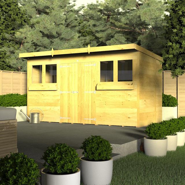 14Ft X 8Ft Pent Summer Shed Total Sheds on Productcaster.