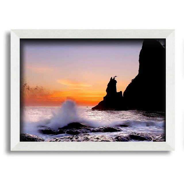 Ocean Spray Delight Framed Print Wall Art Highland Dunes Size: 42cm H x 59.7cm W x 1.5cm D, Format: Matte Black Framed Paper on Productcaster.