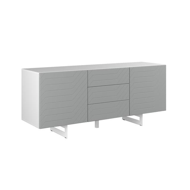 Fadson Sideboard Ebern Designs Colour: White/Grey on Productcaster.