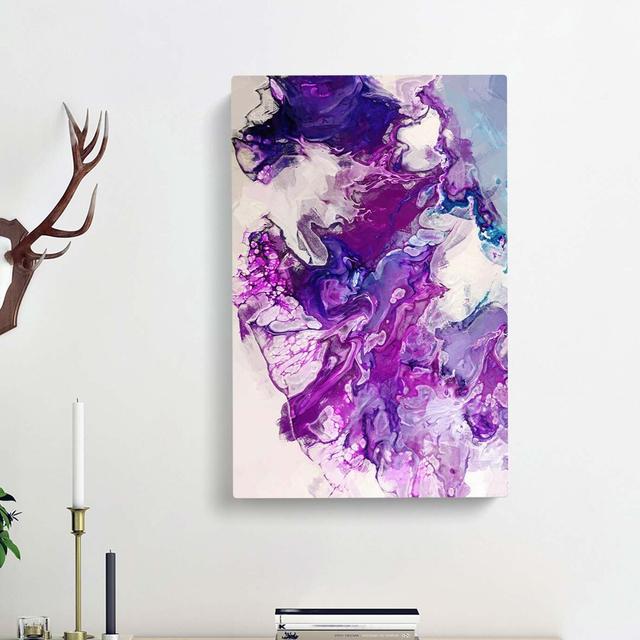 Stormy Times Abstract Art - Wrapped Canvas Print East Urban Home Size: 76cm H x 50cm W x 3cm D on Productcaster.