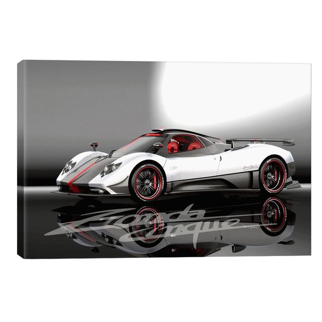 Pagani Zonda Cinque - Print on Canvas East Urban Home Size: 45.72cm H x 66.04cm W x 1.91cm D, Frame Option: No Frame on Productcaster.